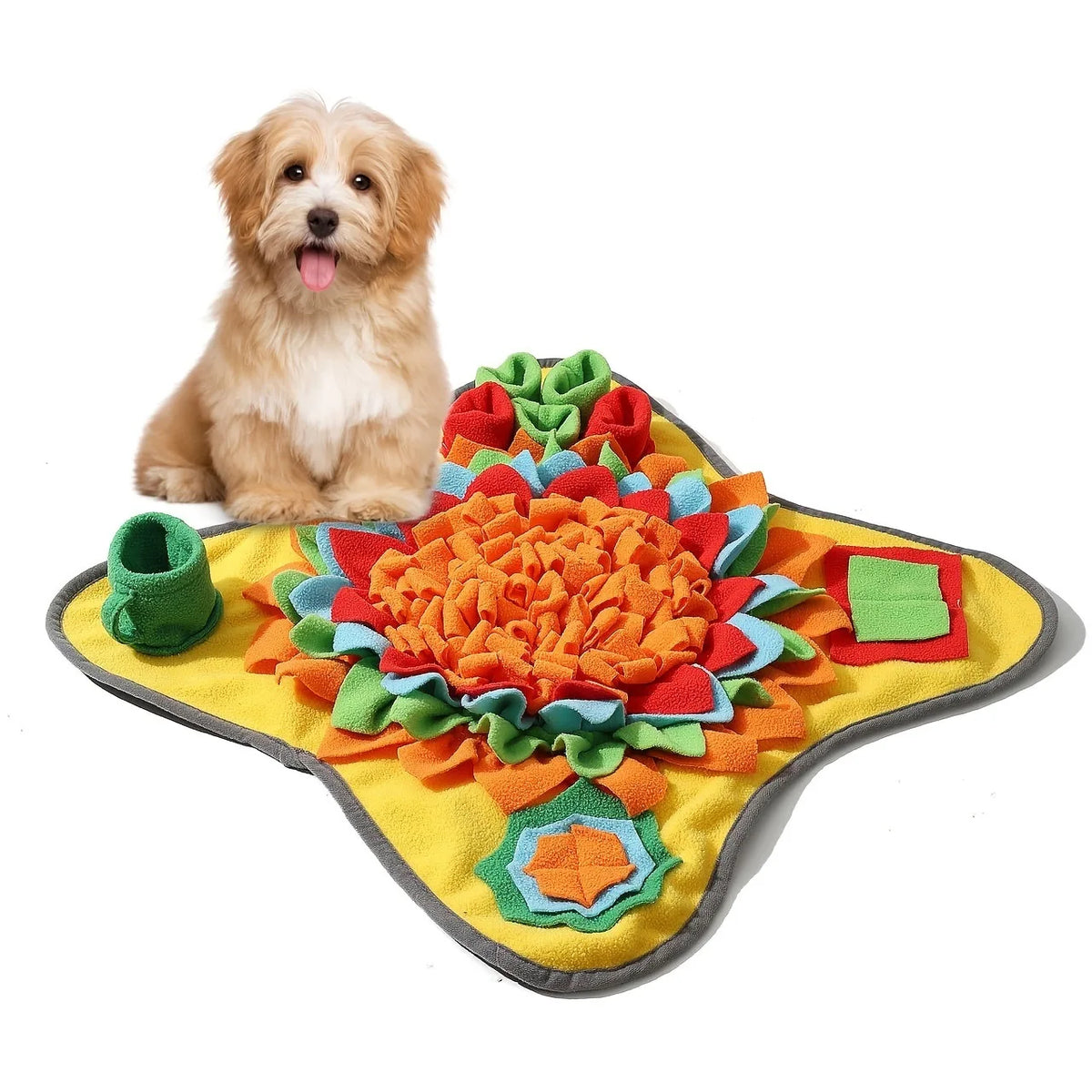 Alfombra snuffle para perros — juego de olfato y alimentación lenta