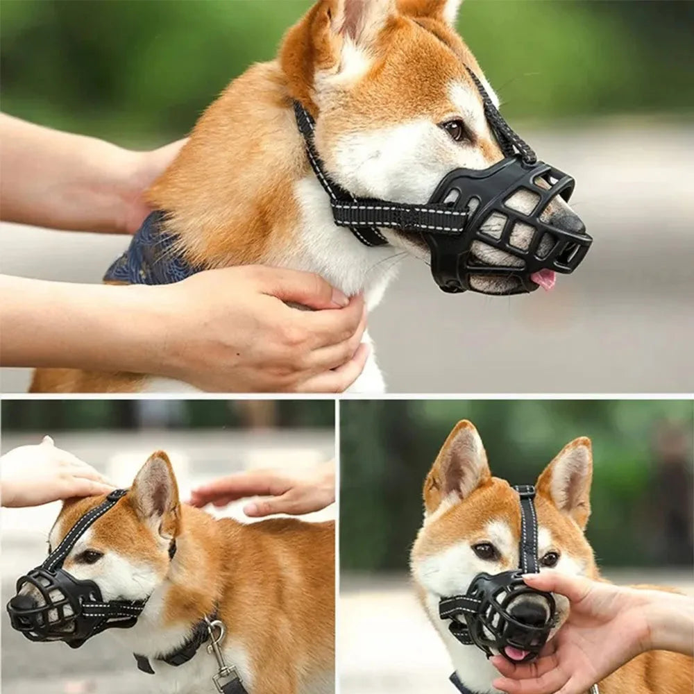 Bozal de silicona suave para perros
