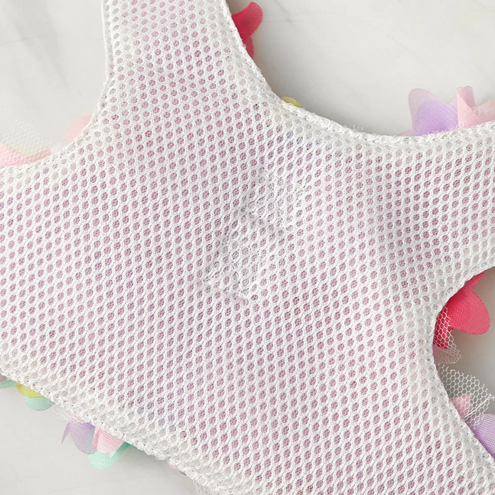 Arnés de lujo para perros con estampado floral