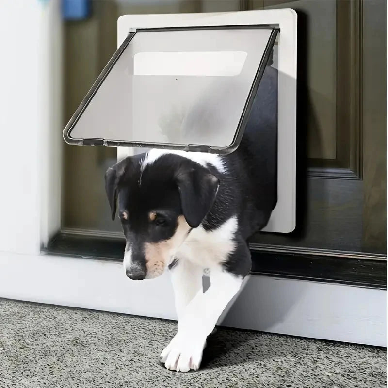 Puerta para perros con cerradura y privacidad