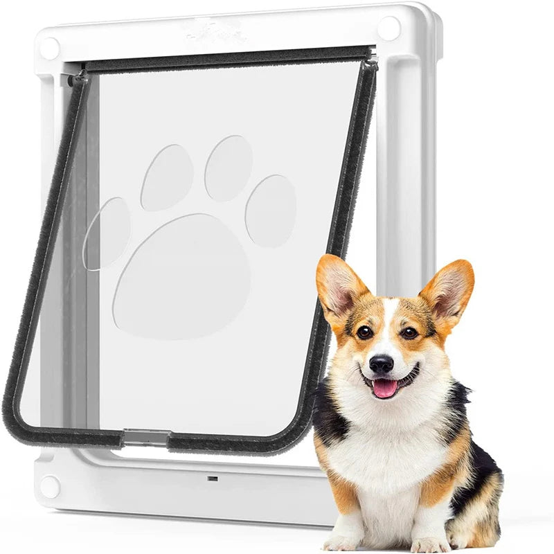 Puerta para perros con cerradura y privacidad