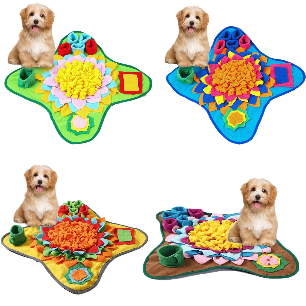 Alfombra snuffle para perros — juego de olfato y alimentación lenta