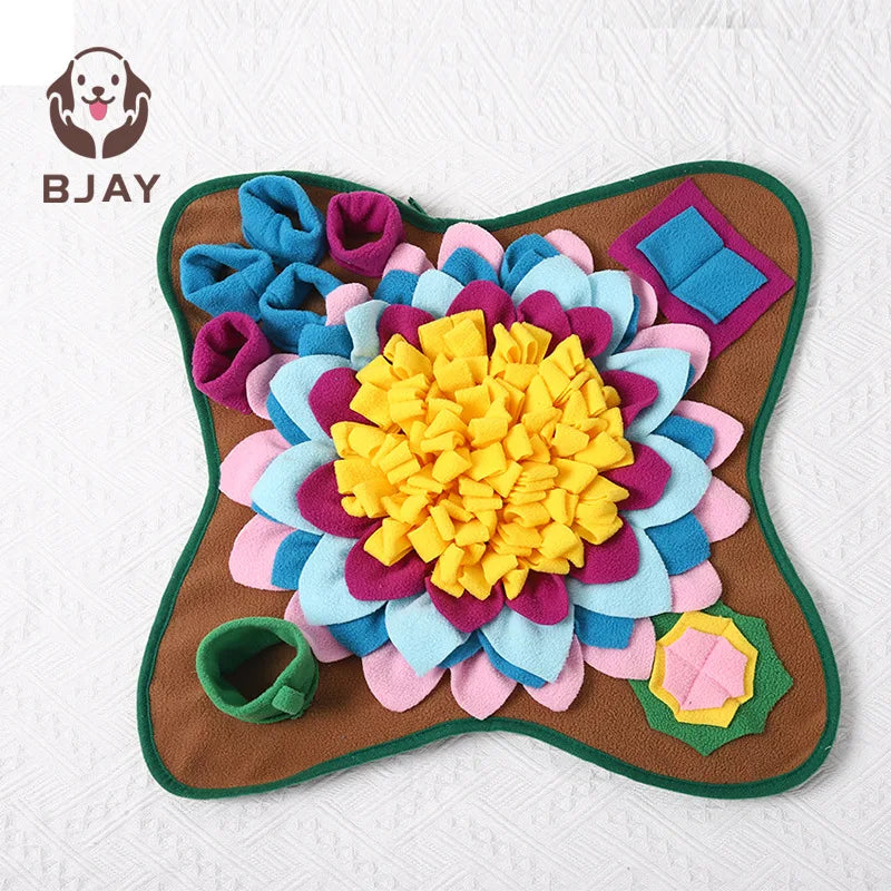 Alfombra snuffle para perros — juego de olfato y alimentación lenta