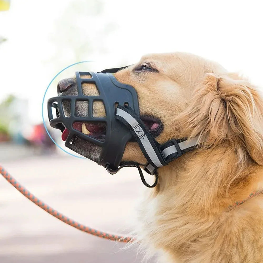 Bozal de silicona suave para perros