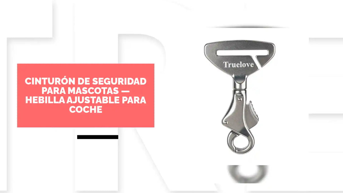 Cintur&oacute;n de seguridad para mascotas &mdash; hebilla ajustable para coche by@Outfy
