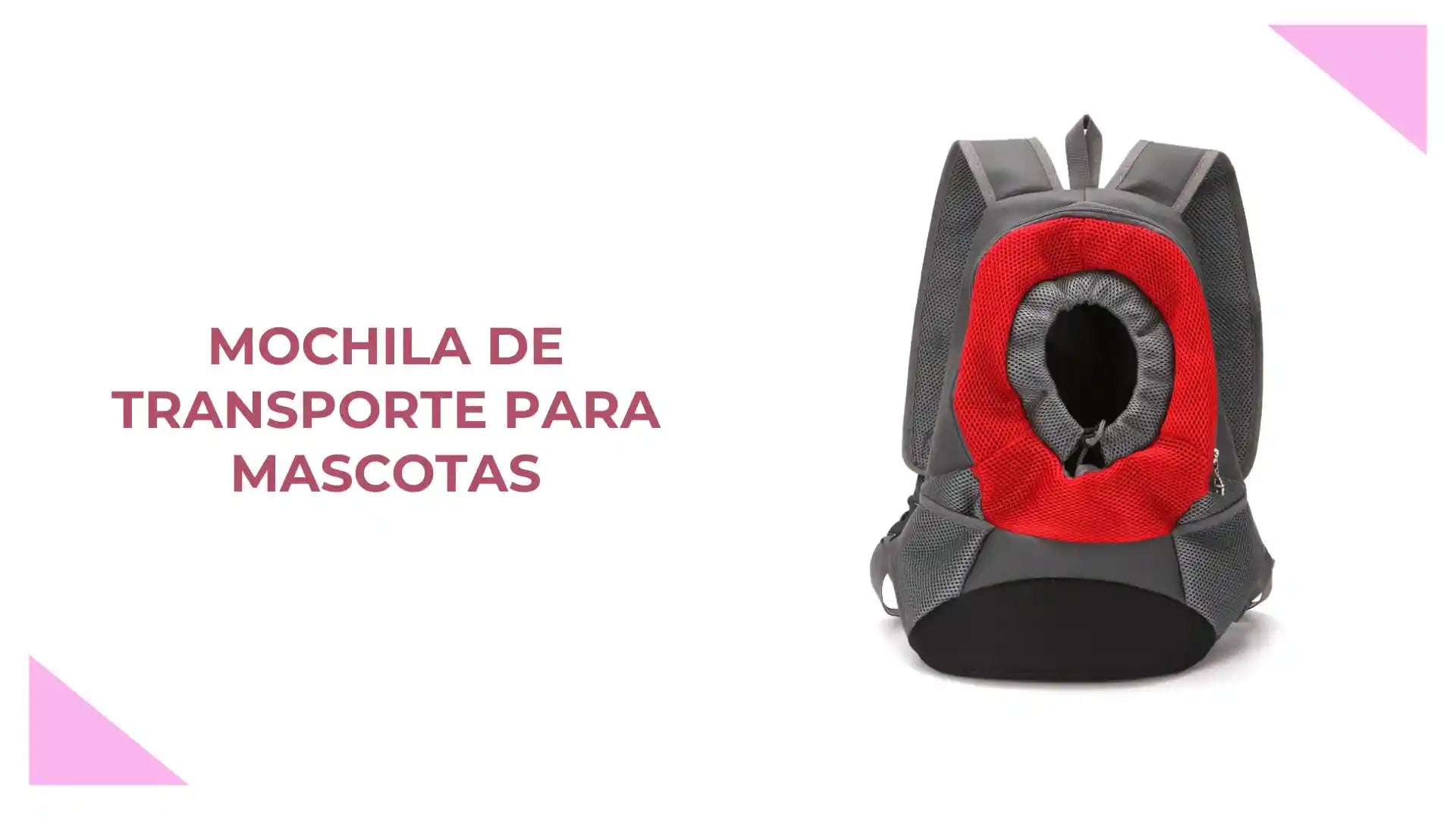 Mochila de transporte para mascotas by@Outfy