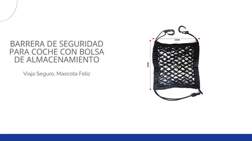 Barrera de seguridad para coche con bolsa de almacenamiento by@Outfy